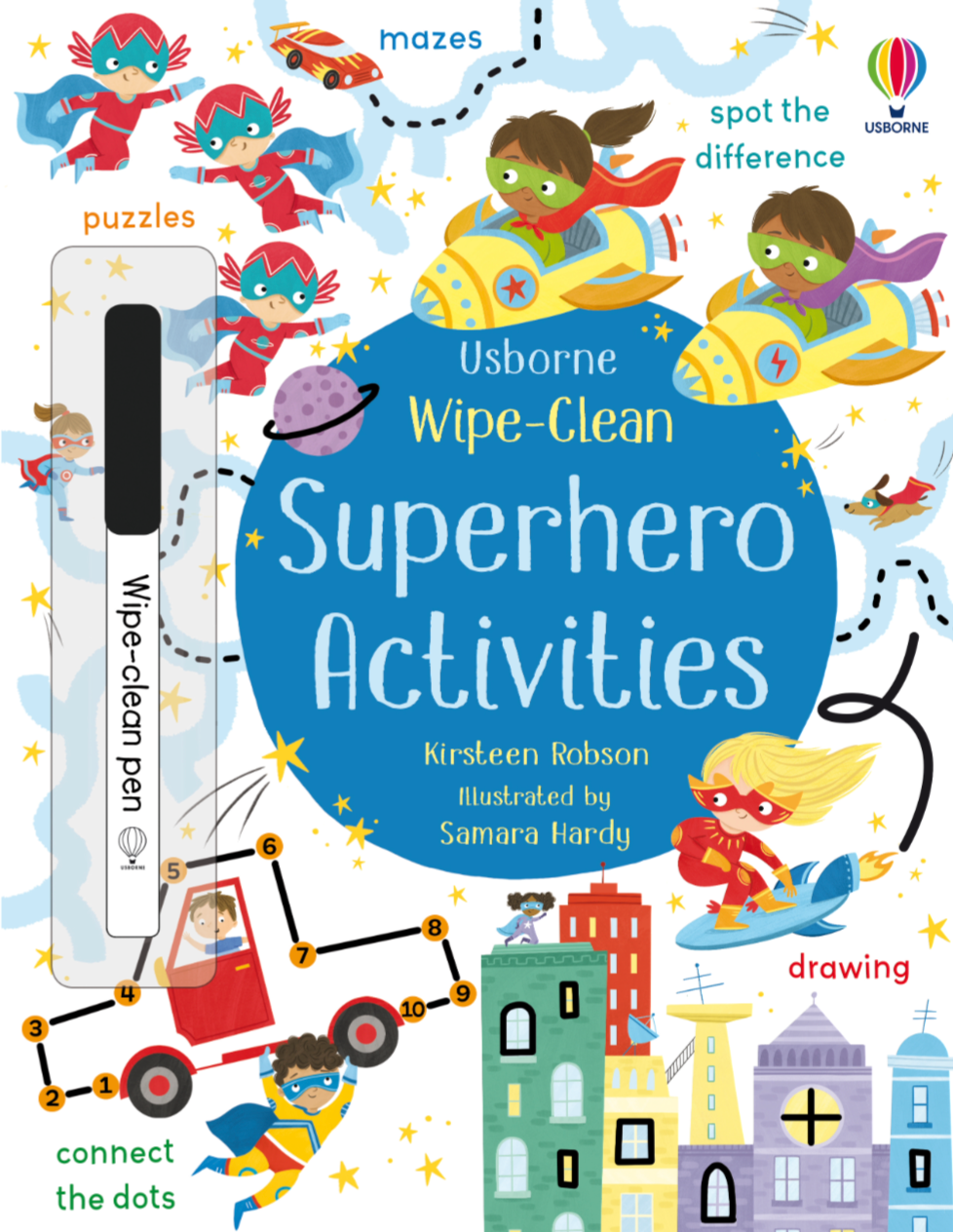 Wipe-clean Superheroes