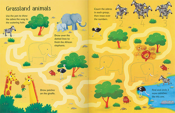 Wipe-clean Animals