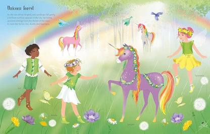 Sticker Dolly Dress-up Rainbow Unicorns