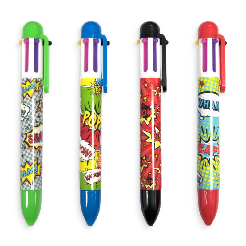 Comic Multi Color Click Pen