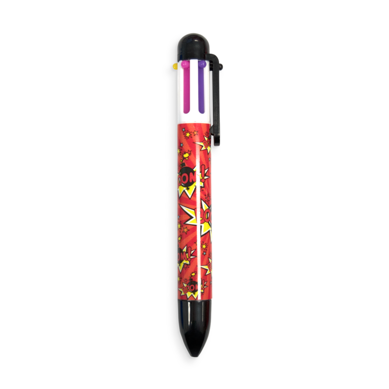 Comic Multi Color Click Pen