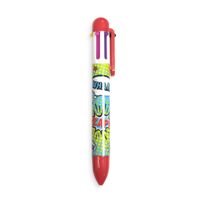 Comic Multi Color Click Pen