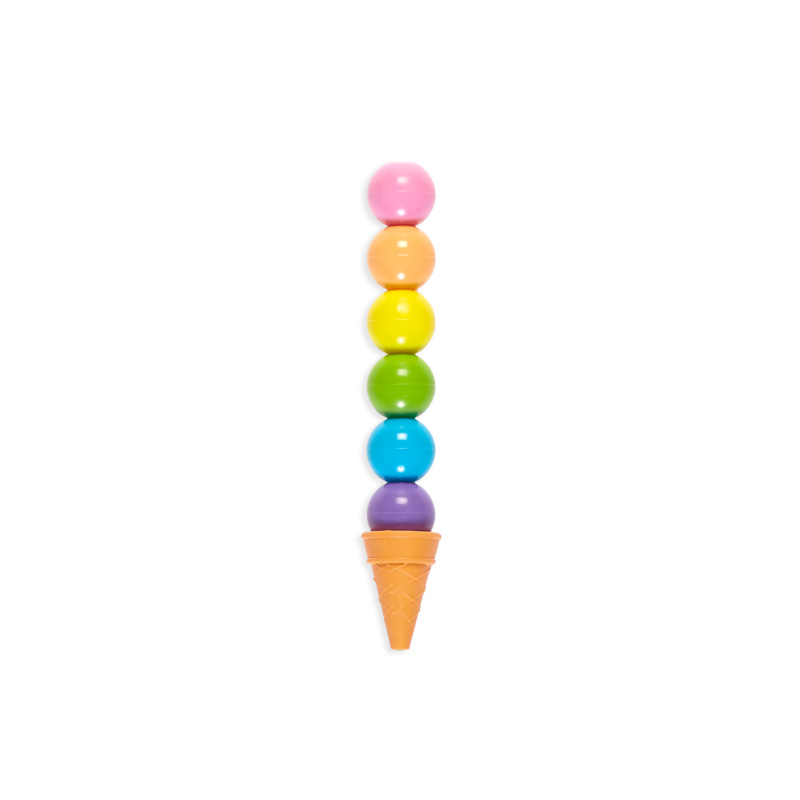 Rainbow Scoop Stackable Crayon