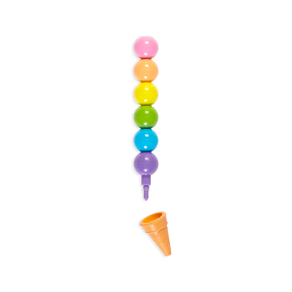 Rainbow Scoop Stackable Crayon