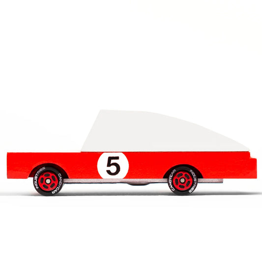 Red Racer #5 Wood Car